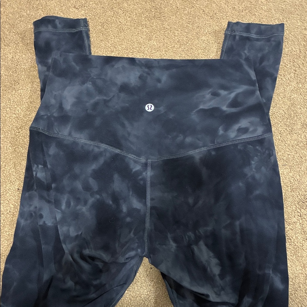Lululemon Black marble Leggings